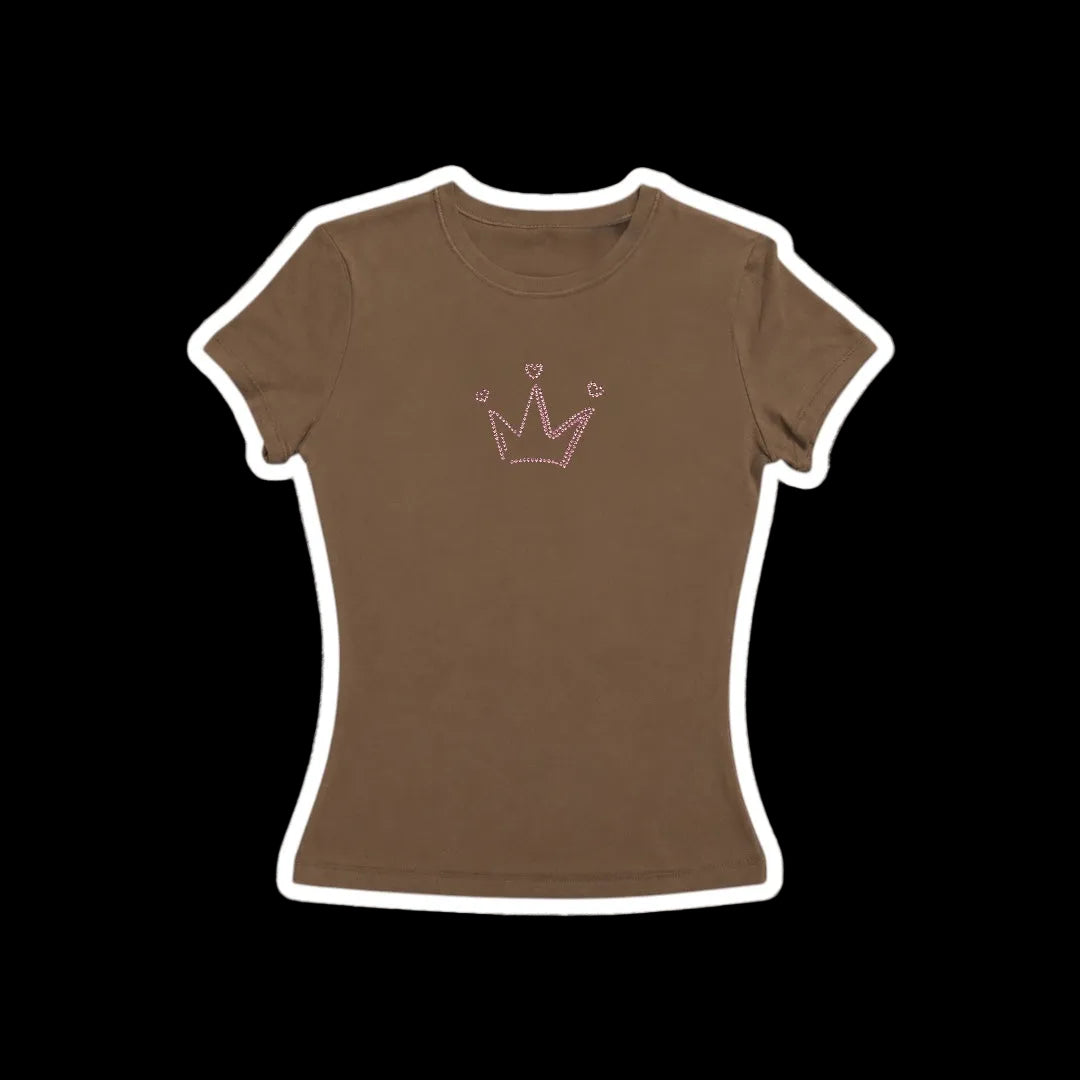 Natural Born Hustler Rhinestone Tee