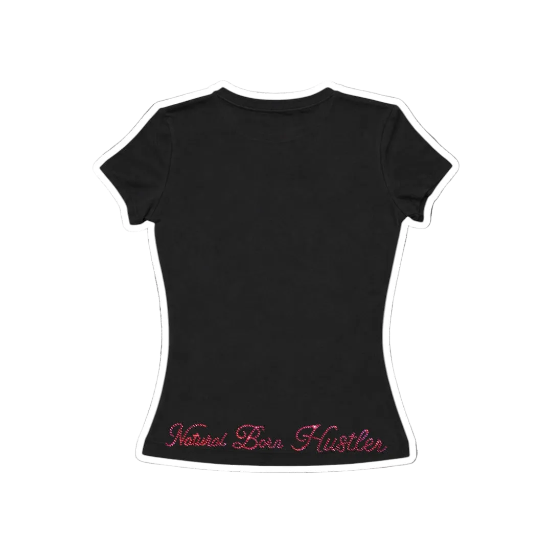 Natural Born Hustler Rhinestone Tee