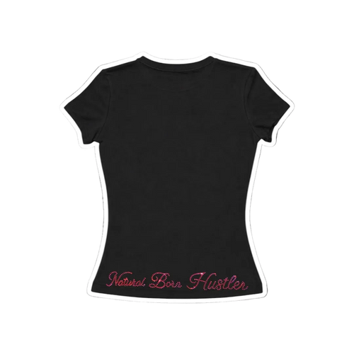 Natural Born Hustler Rhinestone Tee